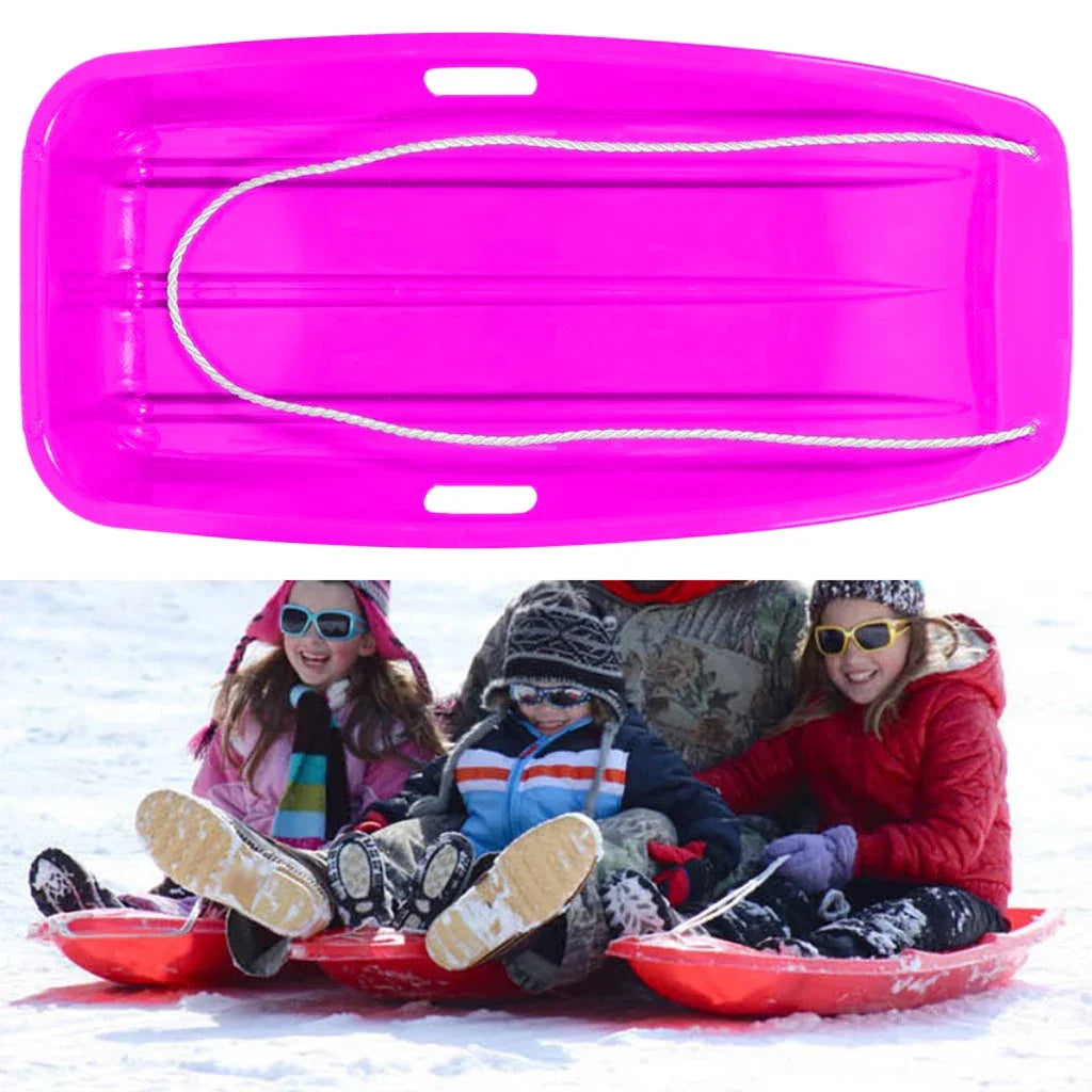Snow Grass Sand Sledge Toboggan Pull Rope Board Boat Sliding Durable Skating Speeder For Outdoor Sport Scooter Sled Supplies
