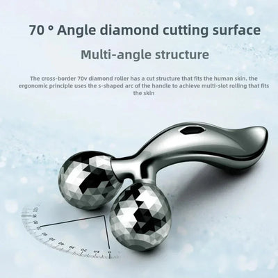 Fascia Tools Body Massager Lifting Manual 3D Roller Massager 2 Wheels V Face Beauty Instrument Massage Roller Health Care