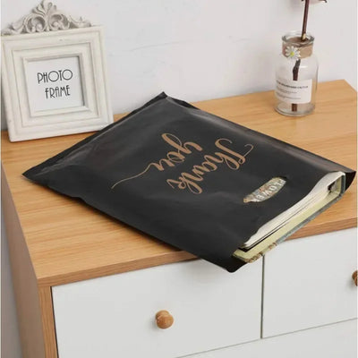 100PCS Thanksgiving Gift Bag Black Product Shopping Bag Candy Gift Packaging Thanksgiving Wedding Birthday Party Decoration