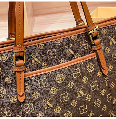 Brand handbag for women 2025 new spring/summer high-end texture retro designer single shoulder crossbody bag with large capacity