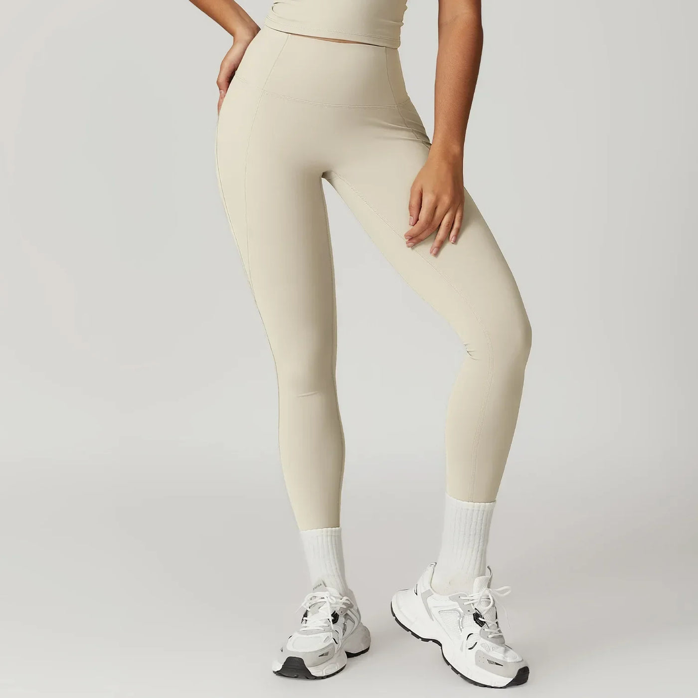 Fitness Tights Women Sport Leggings High Waist Elastic Solid Yoga Leggings Workout Gym Jogging Quick Dry Push Up Pants Female