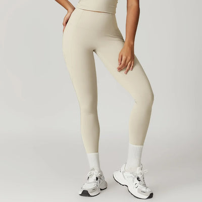 Fitness Tights Women Sport Leggings High Waist Elastic Solid Yoga Leggings Workout Gym Jogging Quick Dry Push Up Pants Female