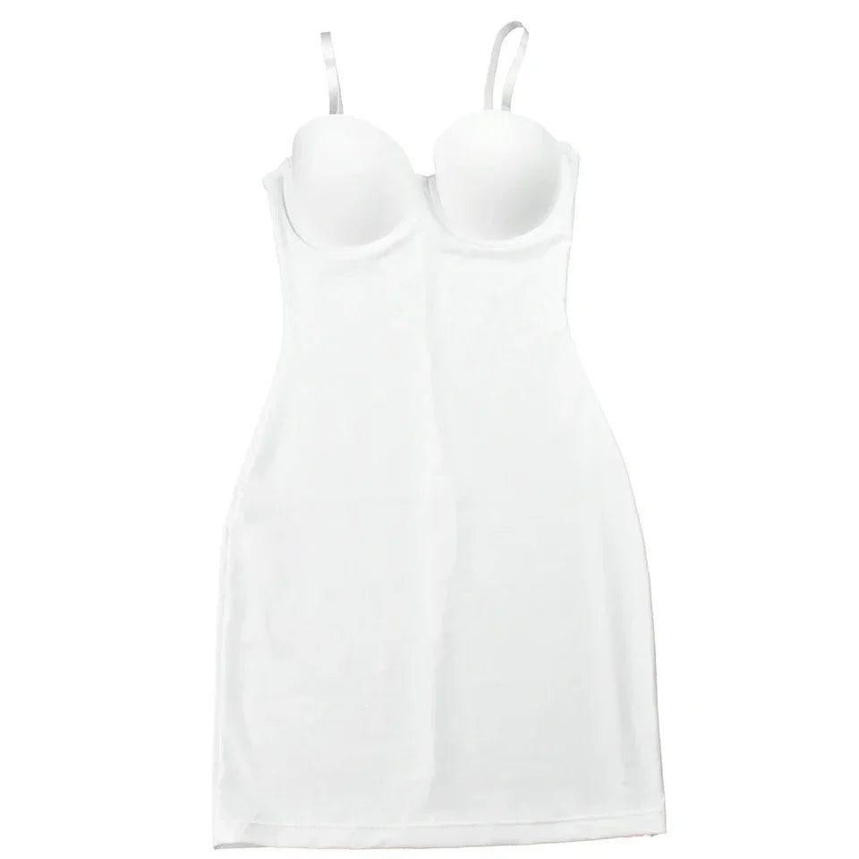 Shapewear Women Sexy Dress Control Slips Dress With Bra Push Up Slimming Sheath Underwear Body Shaper Waist Trainer Corset