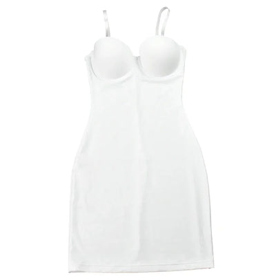 Shapewear Women Sexy Dress Control Slips Dress With Bra Push Up Slimming Sheath Underwear Body Shaper Waist Trainer Corset