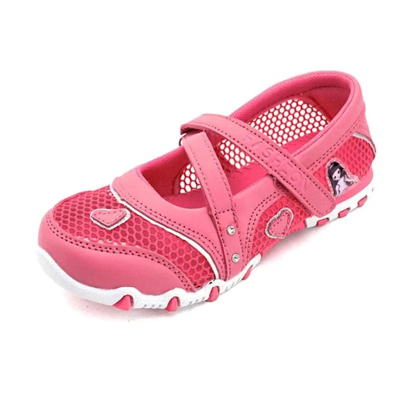 Cartoon Princess Non-slip Children Flat Shoes | Girls Summer Fashion | High Quality Mesh Sandals Kids