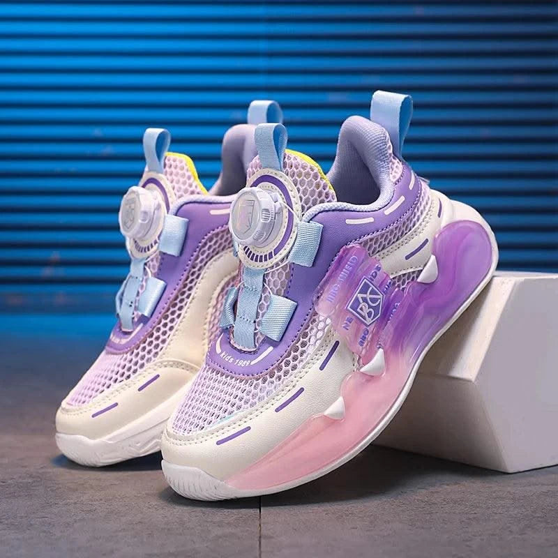 Children's school sports shoes breathable mat mesh casual anti slip easy to wear, suitable for boys and girls aged 5-10 years ol