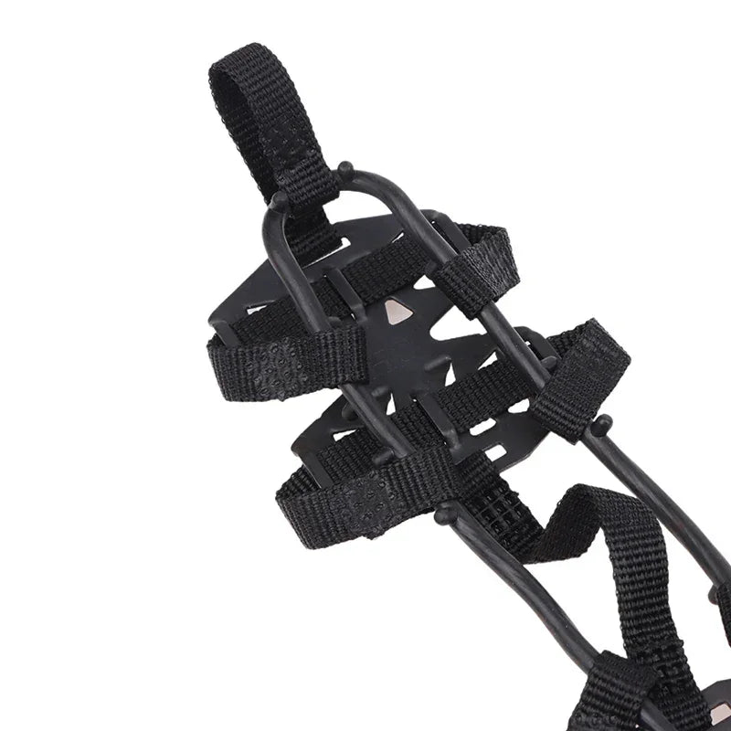1 Pair M L Crampons Shoes Cover 24 Teeth Anti-Slip Ice Grips Gripper Shoes Boot Hiking Ice Climbing Shoe Spikes Climbing Chain