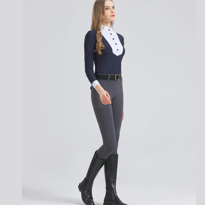 Four Seasons Breeches Women's professional equestrian sports pants riding silicone anti-slip pants wear-resistant high-elastic t