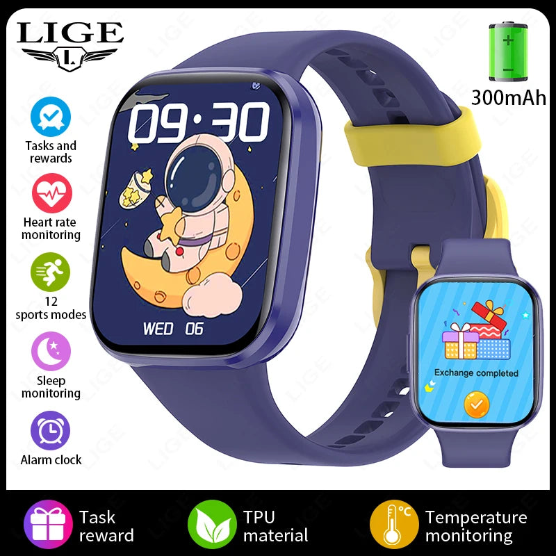 Smart Watch Sports Fitness Kids Clock 2025 Children Watches For Girls Boys Gift Electronic Bracelet Digital Wristwatch Men Women