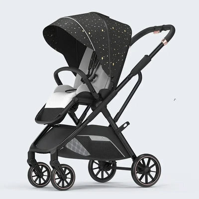 Portable High-view Baby Stroller Two-way Portable Baby Stroller Foldable Children's Four-wheel Baby Stroller 0-3 Years Old