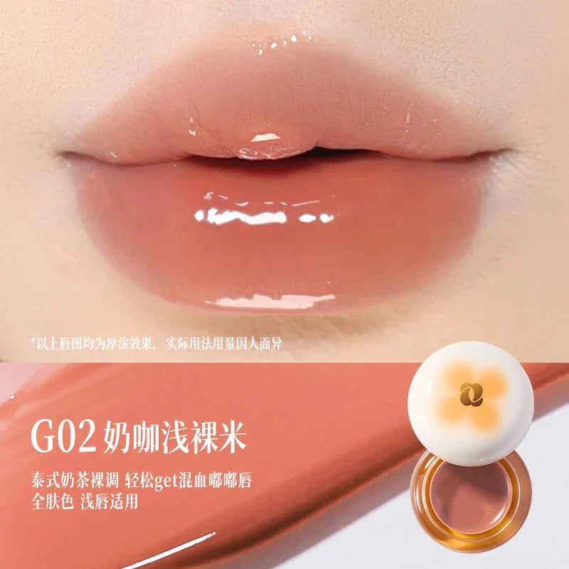 Lip Gloss Moisturising Glass Lip Nude Lipstick Korean Makeup Hydrating Lipgloss All the Feels High-Shine Hydrating Vitamin E