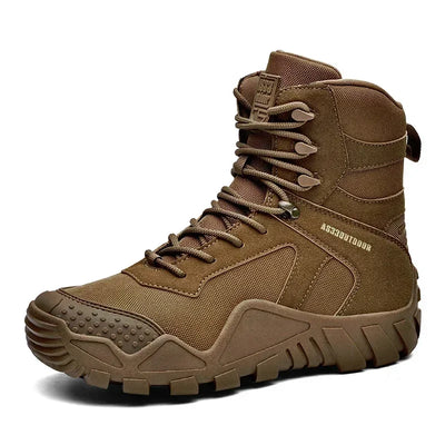 New Men Tactical Boots Lace Up Waterproof Climbing Hiking Shoes Motorcycle Training Army High Quality Hunting Unisex Desert Boot