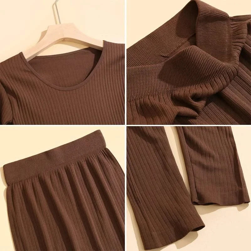 Women Thermal Underwear Winter Long Sleeve