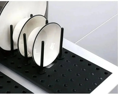 Kitchen Organizer Sink Dish Drying Rack Sink Drain Shelf Bowl Plates Shelf Storage Drawer Desktop Adjustable Holder Accessories