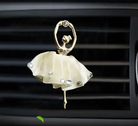 Car Aroma Diffuser Fragrance For Car Flavoring Air Fresheners Auto Perfume Car Smell Vent Clip Ballet Bling Car Accessory Girls