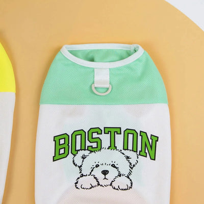 Summer Cool Dog Clothes New Dogs Pet Vest For Puppy Breathable Vest T-shirt Costume Bulldog Dog T-shirt Outdoor Pets Clothing