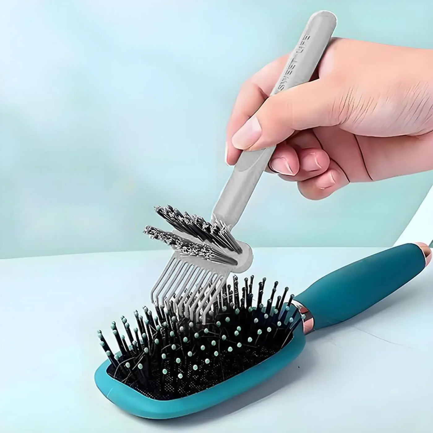 Hair Brush Cleaner Tool Hairbrush Cleaning Tools Comb Cleaner Rake 2-in-1 Dirt Remover Cleaning Supplies Rake For Keyboard Shop
