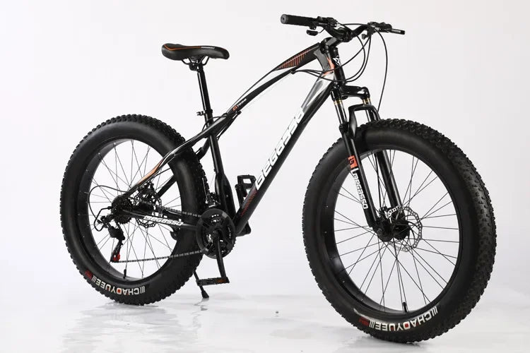 26Inch Snow Bike with Variable Speed4.0Thick Wide Tires Outdoor Beach Bike Mountain Bike Bicycle