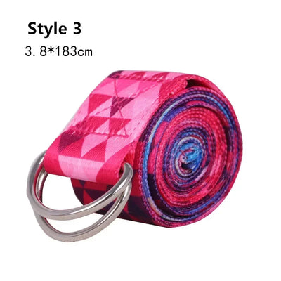 Multi-Colors Women Yoga Stretching Belt Fitness Men And Women Sports Accessories Resistance Hip Elastic Band