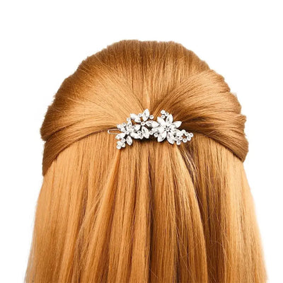 Fashion Cute Accessories Women's Hairpins Rhinestone Crystal Hair Clip Jewelry Flower