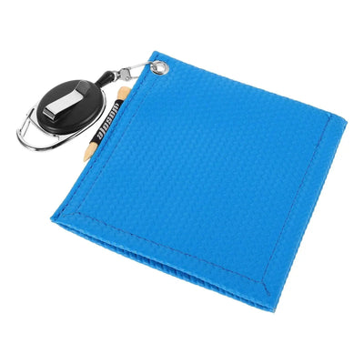 1PC Golf Club Wipes Cleaning Towel Portable Retractable Rope Soft PU Material Accessories Women Tools Kit