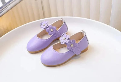 Spring Autumn Little Girls Ballet Shoes Sweet Chic Kids Fashion Princess Leather Shoes Causal Versatile Children's Flats Soft