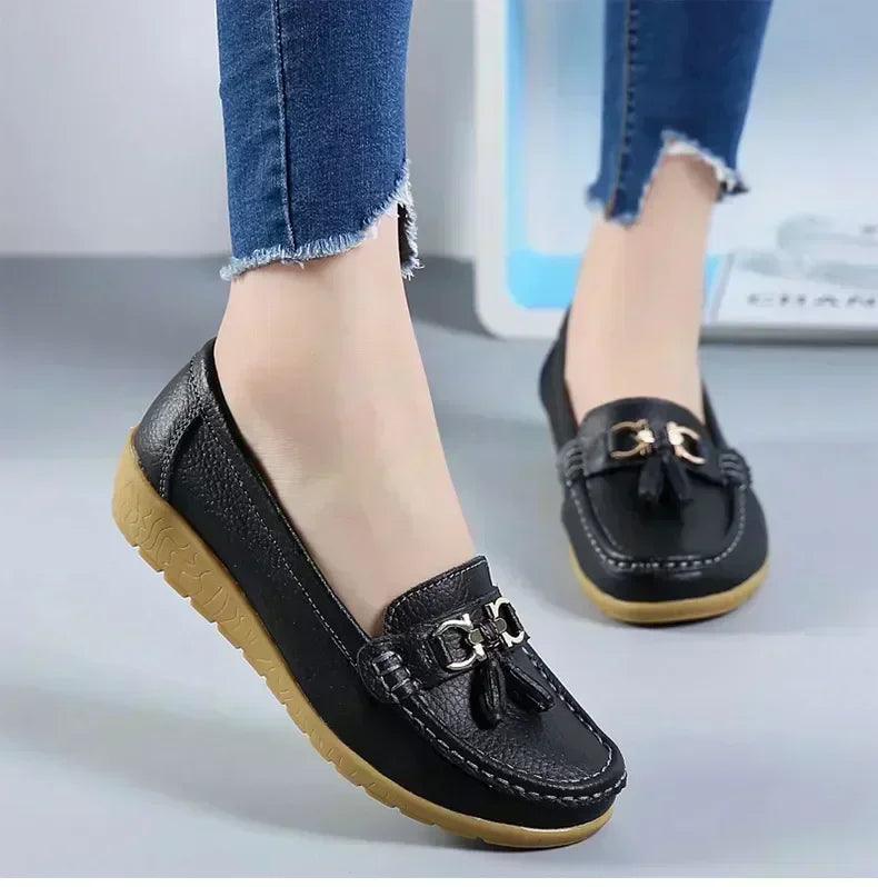 Women slip on loafers flat shoes moccasins casual sneakers