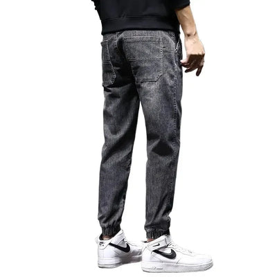 2024 Men Jeans mens fashion clothing Black Blue Cargo Jeans Men Streetwear Denim Jogger Pants Men Baggy Harem Jean Trousers