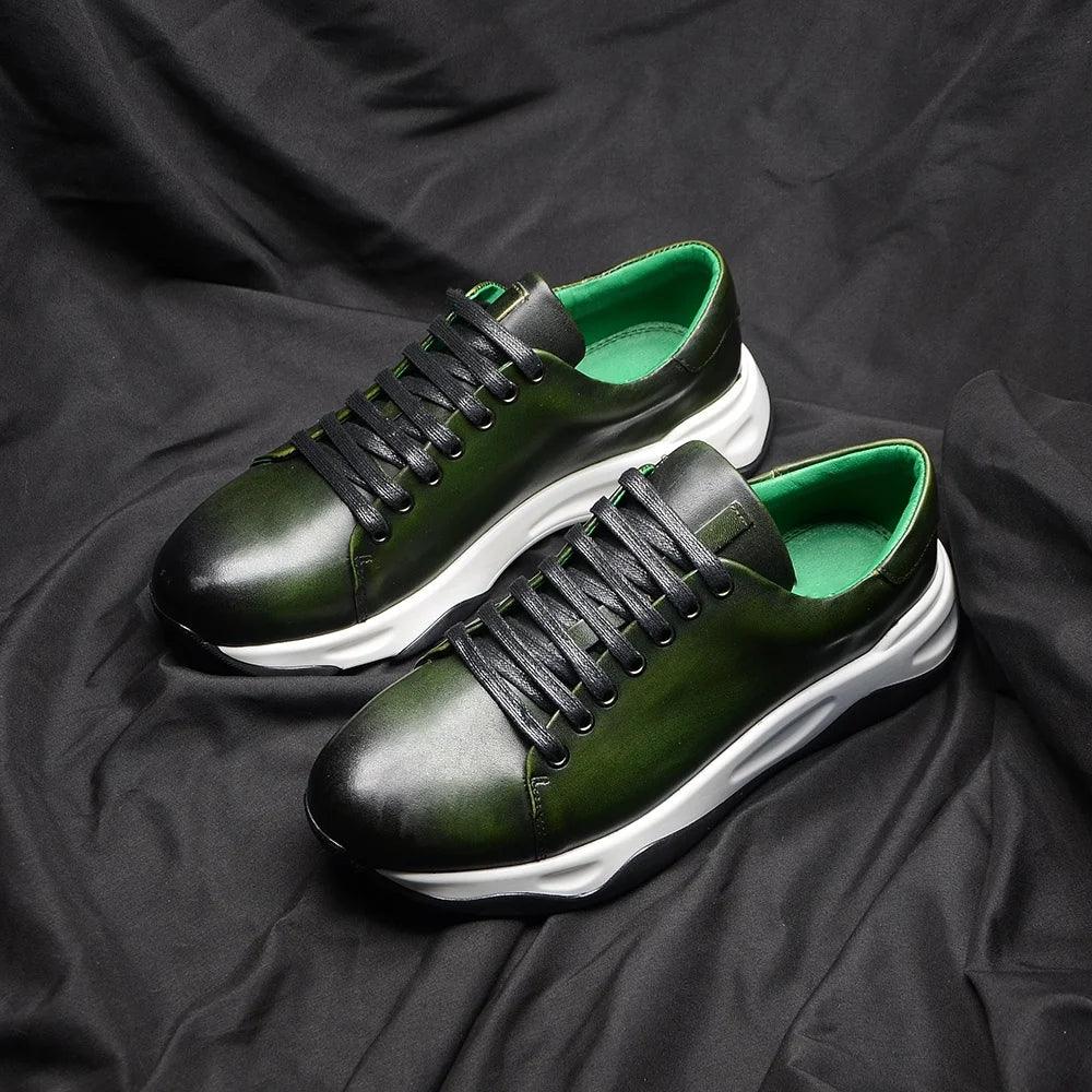 Classy Man Sneakers Luxury Brand Designer Lightweight Cowhide Genuine Leather Casual Social Men's Oxford Shoes Autumn Winter