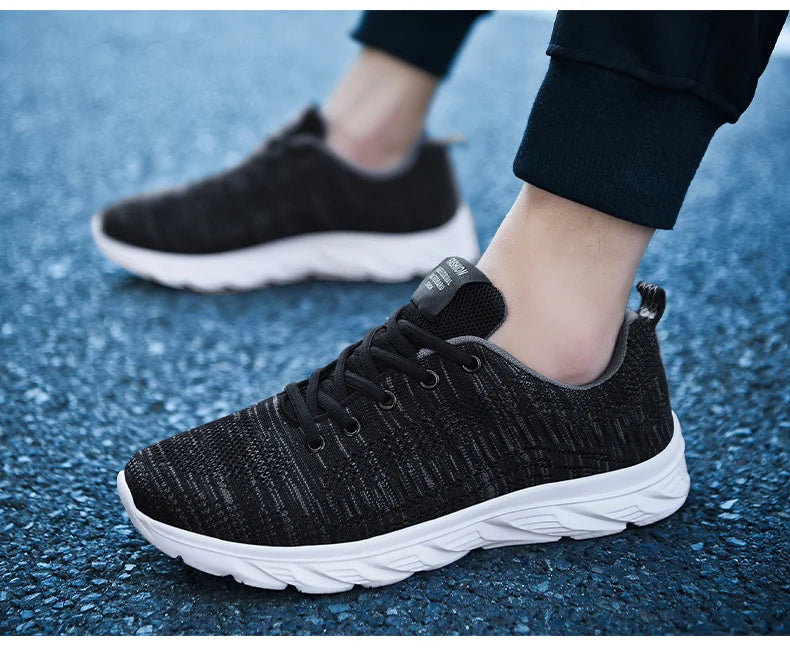 New Athletic Shoes for Men Shoes Sneakers Black Casual Men Mesh Sneakers Breathable Tennis Running Walking Gym Men Shoes