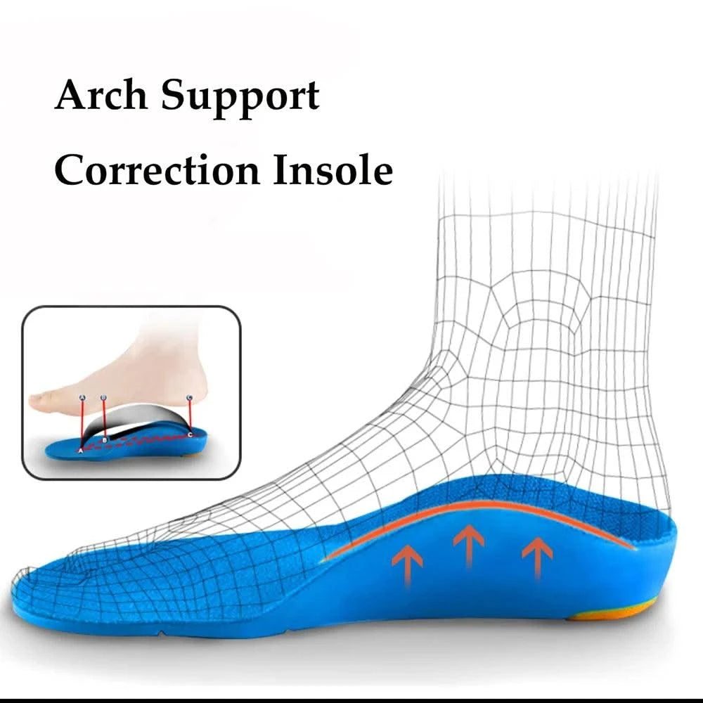 Kids Orthotics Flat Foot High Arch Support Orthopedic Insoles for Children Plantar Fasciitis Comfort Sports Running Shoes Pads