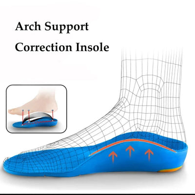 Kids Orthotics Flat Foot High Arch Support Orthopedic Insoles for Children Plantar Fasciitis Comfort Sports Running Shoes Pads