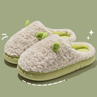 Cozy Warm Winter Indoor Slippers for Women 2025 New House Cute Plush Cotton Shoes Woman Soft Non Slip Fuzzy Home Slippers Couple
