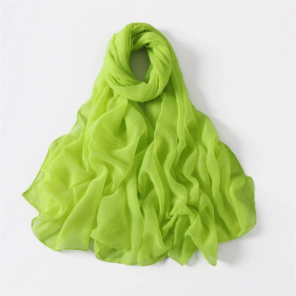 New Cotton Linen Scarf For Women Girls Students Autumn Classic Solid Color Scarves Retro Soft Foulard Viscose Female Wrap Shawls