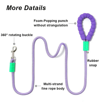 150cm Dog Leash Soft Handle Escape Proof Pet Leashes For Small Medium Large Dogs Reinforced Dog Leading Leash Pet Supplies