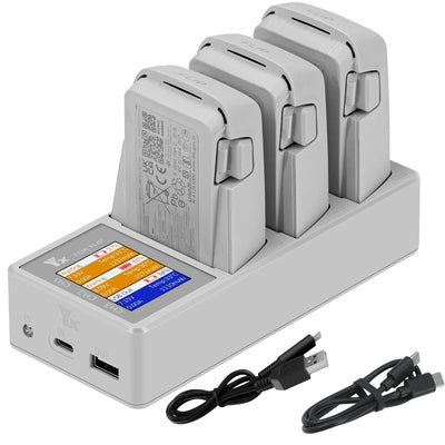 3 IN 1 Battery Charger For DJI Flip Drone Parallel Charging Hub Charging Board With Display Monitor Parts