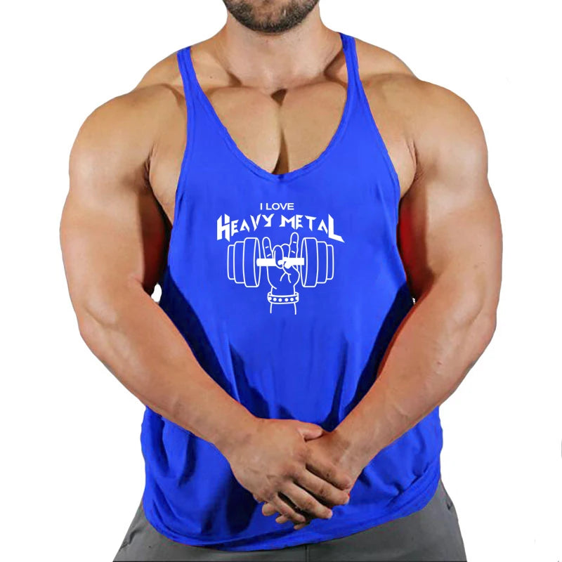 Fitness Clothing Bodybuilding Shirt Men Top for Fitness Sleeveless Sweatshirt Gym T-shirts Suspenders Man Men's Vest Stringer