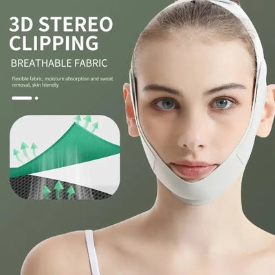 Anti Wrinkle Face Slimming Bandage Facial Massage Breathable Face Lift Up Strap Graphene Elastic Chin Cheek Lifting Belt