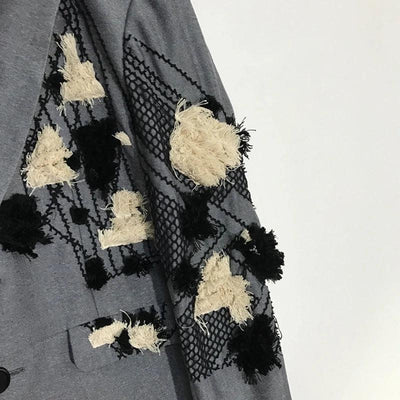 PFHQ Autumn Texture Design Niche Men's Blazers Streetwear Outdoor Patchwork Sports Baggy High Quality Delicacy Suit Coat 21Z1391