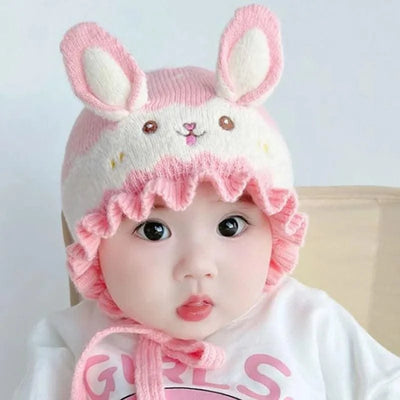 Cosy Bonnet Rabbit Baby Hat With Ears  |Winter | New-born, Boys, Girls,  Infant, Toddler Cap |Beanies Soft Ear Protection