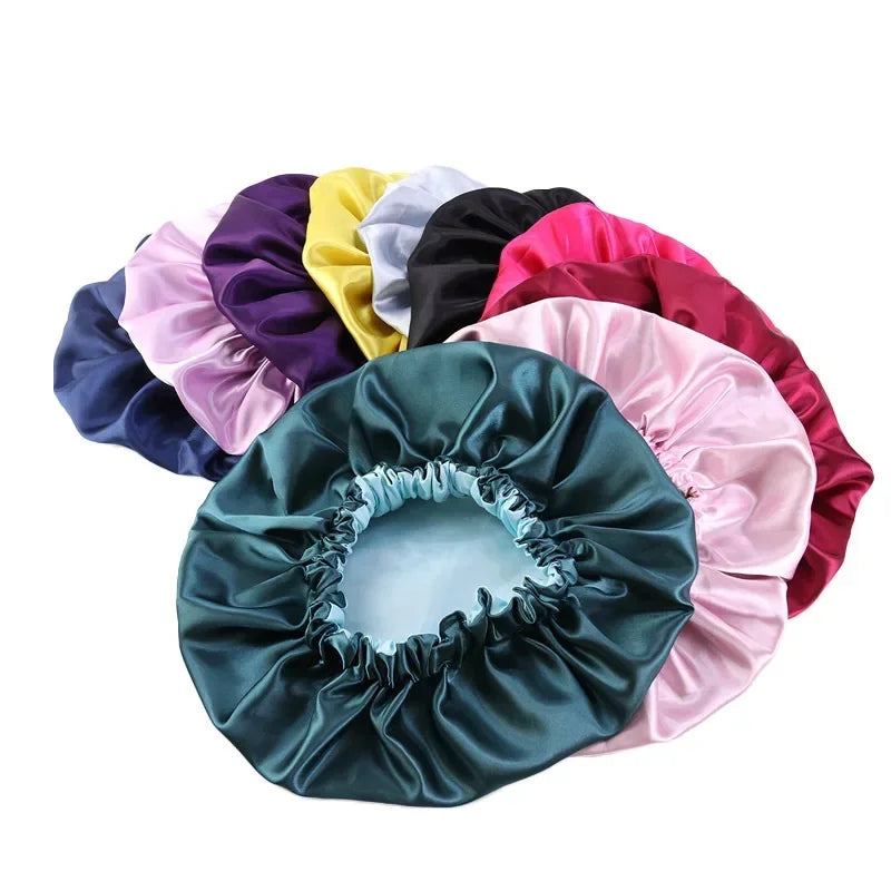 Silk Hair Bonnet for Sleeping Satin Bonnet for Natural Hair Silk Hair Wrap Satin Bonnet Cap Night Sleep Hat Silk Turban
