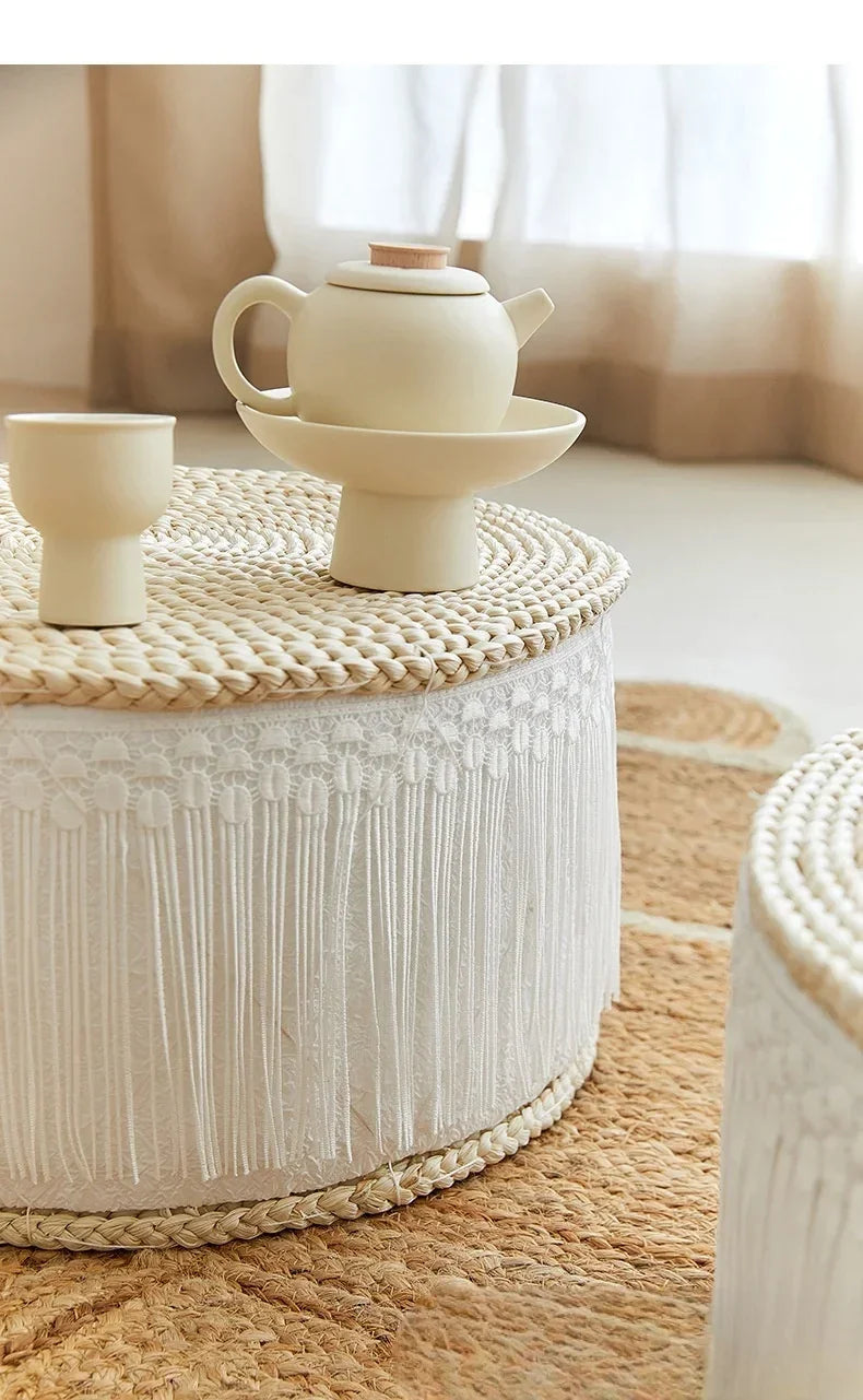 Cushion Not Collapse Home Floor Round Stool Thickened Lumbar Support Seat Cushion Straw Cushion New Arrival Bestseller Gift