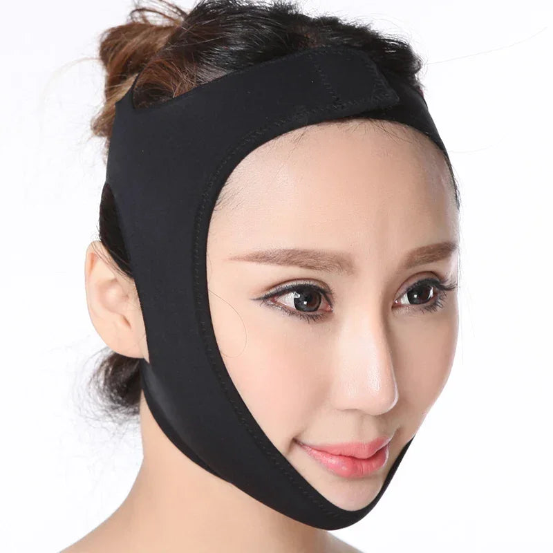 Elastic Face Slimming Bandage V Line Face Shaper Women Chin Cheek Lift Up Belt Facial Massager Strap Face Beauty Skin Care Tools