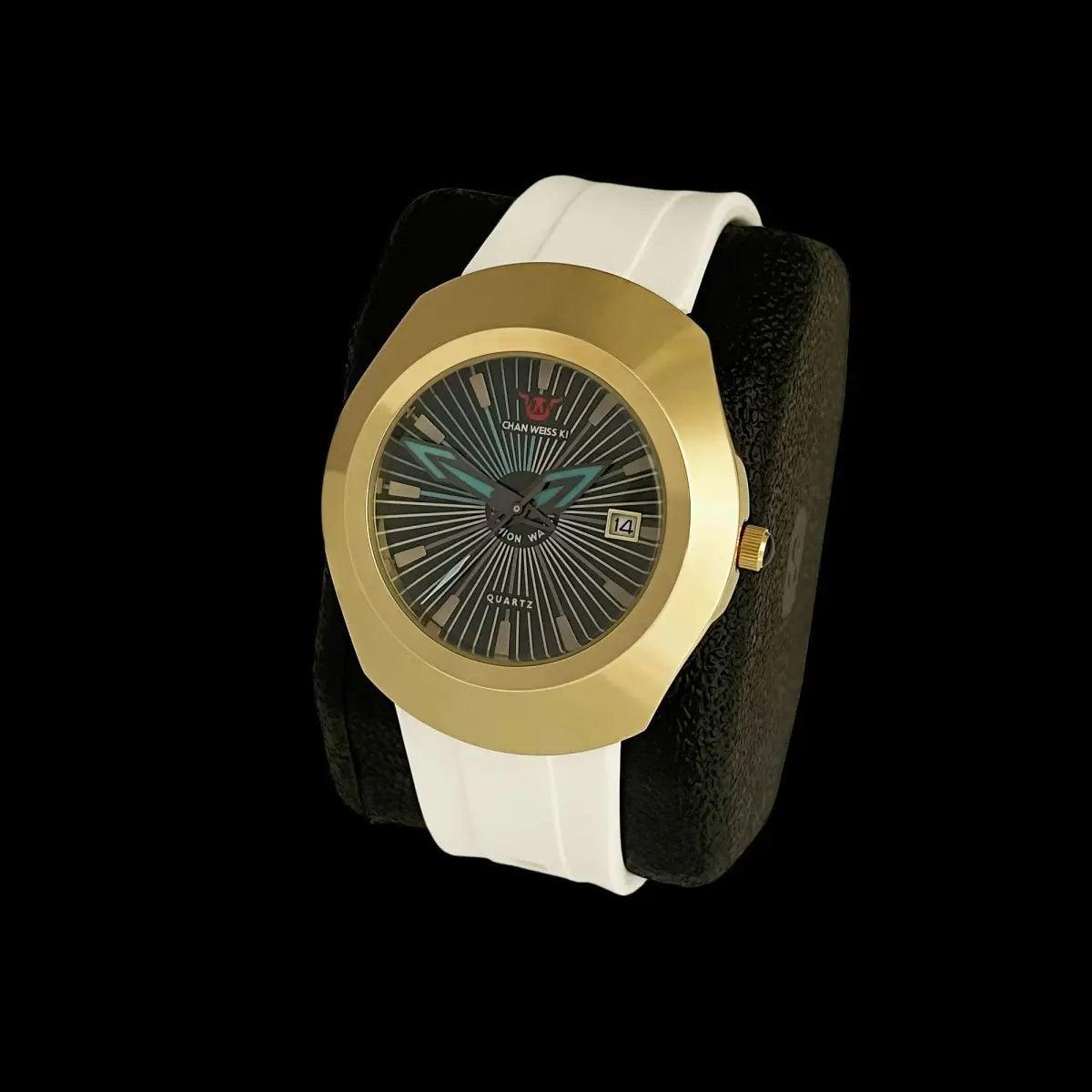 Premium high-end fashion quartz men’s watch – waterproof date display comfortable imported rubber strap