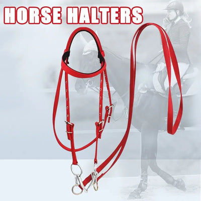 Thickened Horse Halters Comfortable Adjustable Strap Horse Neck Stretcher Durable Heavy Duty Horse Bridle Headband