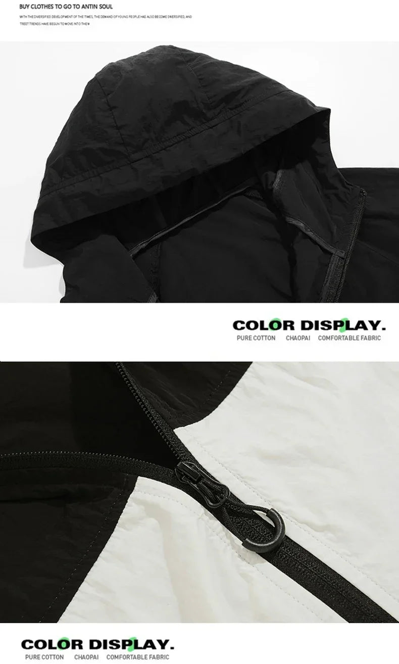 New Summer Camping Hiking Jackets Men Fishing Cycling Hooded Gym Sports Running Coats Outdoor Sun-Protective Thin Jackets Women