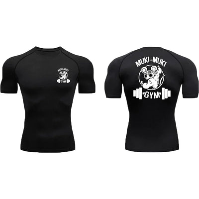 Athletic Compression Shirts For Men Gym Sports Rash Guards Workout Fitness Base Layer Undershirts Quick Dry Tees Tshirt Tops