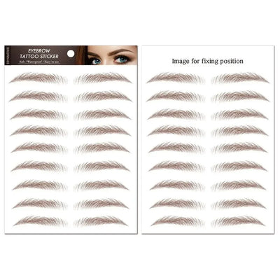 Temporary Tattoos Women Men Water Transfers Decals Simulation Eye Brow Eyebrow Stickers 6D Eyebrow Tattoos Stickers