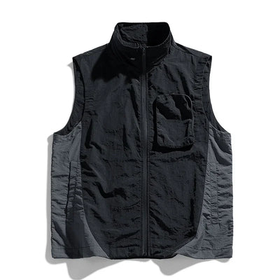 Men's vest for spring and summer new outerwear for camping hiking outdoor charging fashionable trend simple and high-end vest