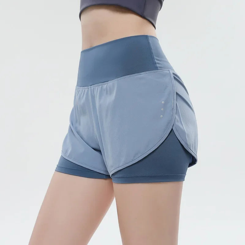 Yoga Shorts for Women Summer Fitness Shorts Biker Workout Running Sports Shorts Quick Drying Sportwear With Pocket Breathable